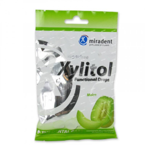Miradent Xylitol Functional Drops, Melon, 60г - леденцы функциональные д/ухода за зубами, дыня