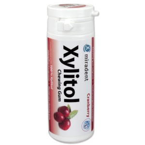 Miradent Xylitol Chewing Gum Cranberry - жев.рез. со вкусом клюквы, 30 шт/ 30 г