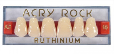 Зубы акриловые Acry Rock фронтальные верхние (планка 6 зубов)