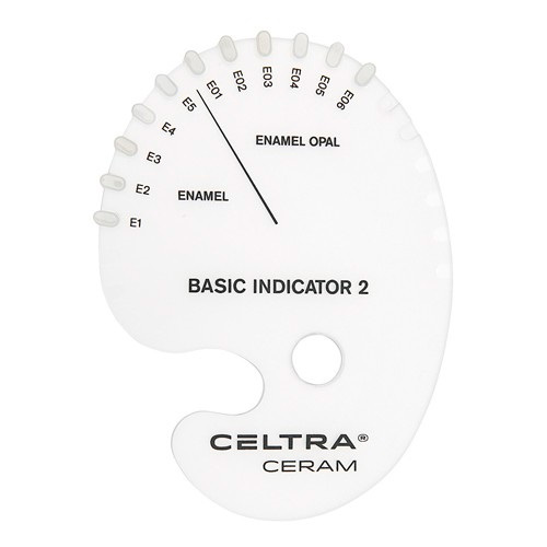 Celtra Ceram, Шкала цветов Shade indicator Basic indicator 2, 1шт. DeguDent