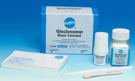 ГласИономер Бейз Цемент Сет / GlasIonomer Base Cement Set (фиксация), Shofu