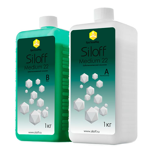 Siloff Medium 22 (1kg/1kg) / Силикон для дублирования 1кг+1кг