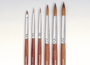 Кисть для керамики Porcelain Brush Set, 6шт/набор Shofu