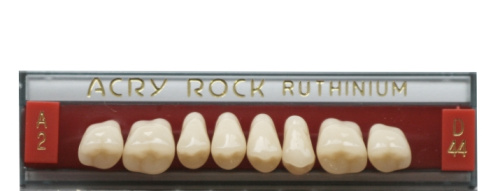 Зубы акриловые Acry Rock жевательные верхние (планка 8 зубов)