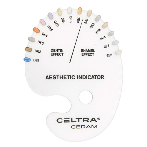 Celtra Ceram, Шкала цветов Shade Aesthehic indicator, 1шт. DeguDent