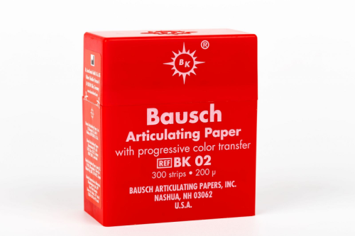 BK02 артикуляционная бумага, красная, 200мкм, 300 листов