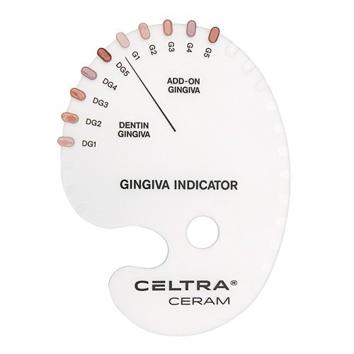 Celtra Ceram, Шкала цветов Shade Gingiva Indicator, 1шт. DeguDent