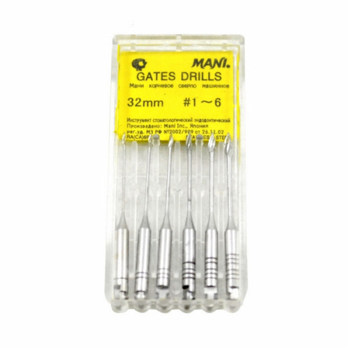 Gates drills, 6 шт, MANI