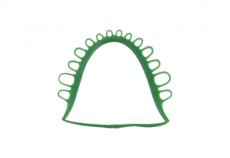 Пластинчатые ретенции большые (S-U-WAX-PATTERNS PR II) 10 листов, 10шт. Schuler-Dental