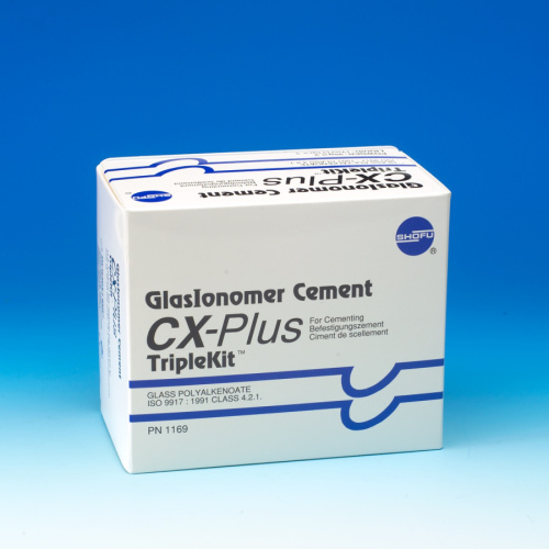 ЦХ-Плюс Трипл Сет / CX-Plus Triple Set для фиксации (35г х 3, 17мл х 3)  ,Shofu