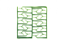 Бонихард кламмер, большой (S-U-WAX-PATTERNS TK II) 10 листов, 200шт. Schuler-Dental