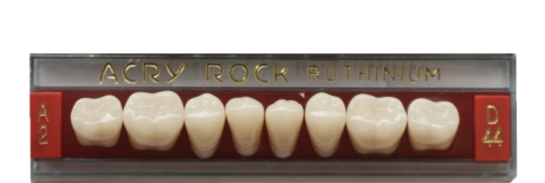Зубы акриловые Acry Rock жевательные нижние (планка 8 зубов)