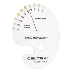 Celtra Ceram, Шкала цветов Shade indicator Basic indicator 1, 1шт. DeguDent